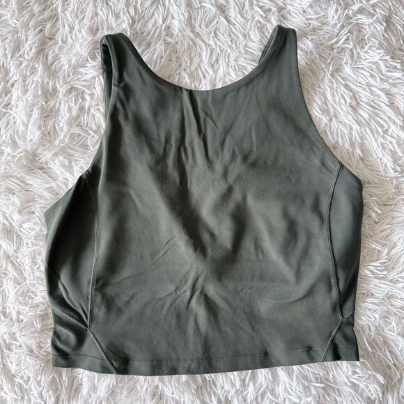Lululemon Matching Set with Top and Leggings in Smoked Spruce Green Size 8 - Picture 2 of 9